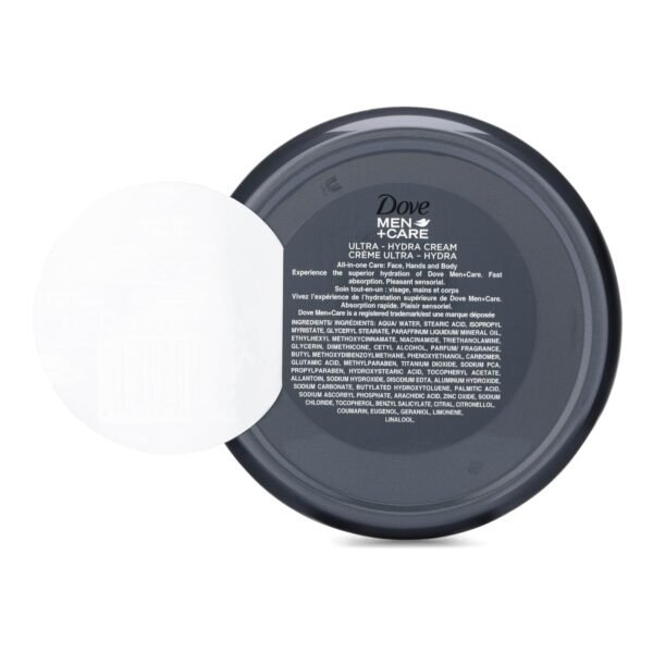 Dove Men+Care Ultra-Hydra Cream with 24 Hour Moisturization, 2.53 FL OZ (Pack of 4)