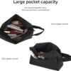Travel Toiletry bag Toiletry bag for women men Hanging Cosmetic bag Travel accessories for Women Men (Black)
