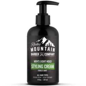 Rocky Mountain Barber Company Styling Hair Cream, White