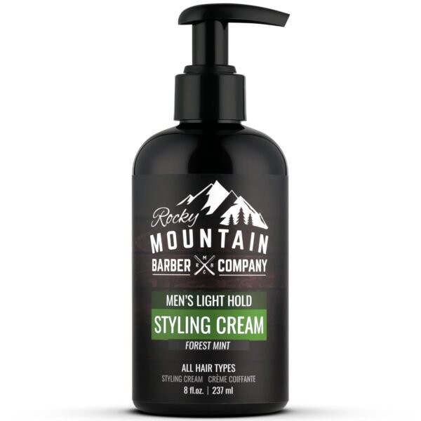 Rocky Mountain Barber Company Styling Hair Cream, White