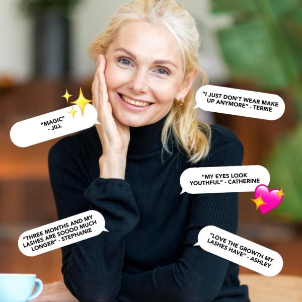 Eyelash Growth Serum (3ml) Premium Eyelash Boosting Serum for Thickness, Stronger, Healthier Lashes - Enhancer - Suero para Pestañas Crecimiento - 2 Month Supply