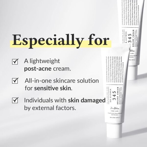 61kIoViyvRL._SL1080_.jpg Dr.Althea 345 Relief Cream | Daily Face Moisturizer | Blemish Relief Care | Soothing Recovery & Moisture with Niacinamide, Panthenol | Korean Vegan Skin Care for All Skin Types | 1.7 Fl Oz (Pack of 1)