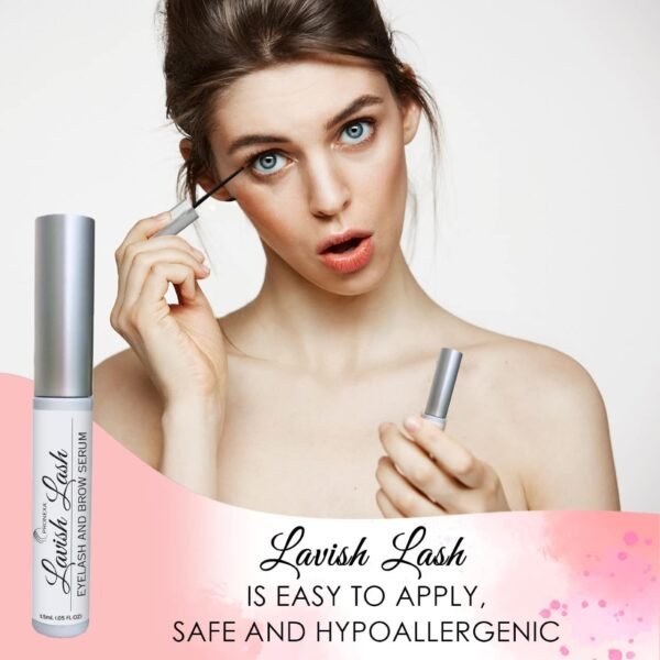 61kKxbFqtjL._SL1280_.jpg Hairgenics Lavish Lash – Eyelash Growth Enhancer & Brow Serum with Biotin & Natural Growth Peptides for Long, Thick Lashes and Eyebrows! Dermatologist Certified, Cruelty Free & Hypoallergenic.