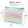 61kM1DXMbUL._SL1200_.jpg Fokongna Wet Dry Bag, Wet Bag for Swimsuit Travel Beach Bag, Diaper Bag Toiletry Bag Waterproof Large Makeup Bag, Zipper Pouch for Women Girls Sister Friends Wet Bag Starfish Sea Beach rainbow Gifts