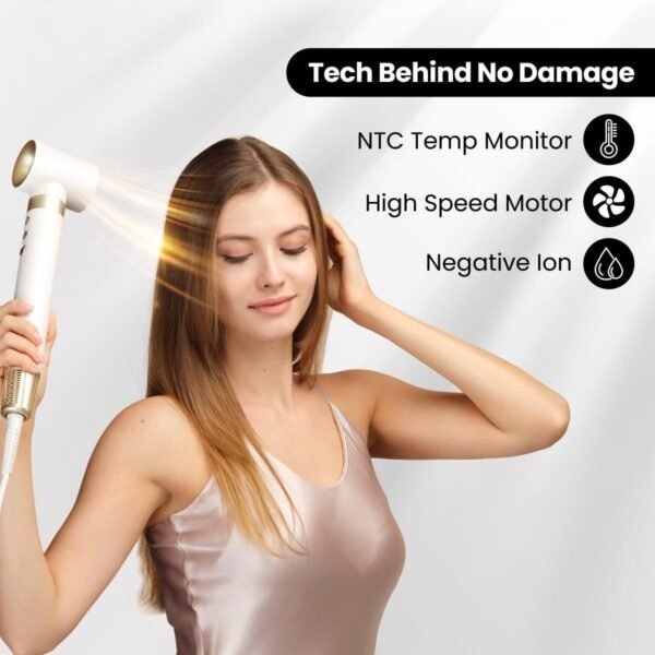 6 in 1 AirCurler Advanced Hot Air Styler - High-Speed Dryer & Auto Curler, Tight Grip, Fast Drying, No Heat Damage, Styling System Set