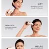 3-in-1 Red Light Therapy for Face and Neck, Skin Tightening Device True Beauty Glow Facial Massager for Skin Care, Effective Wrinkle Reduction Anti-Aging with Lifting, Tightening, Infusing