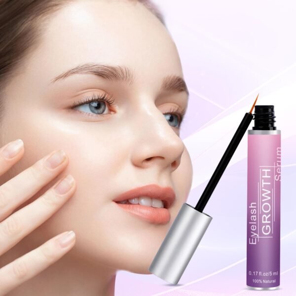 Premium Eyelash Growth Serum and Eyebrow Enhancer by Aomock, Lash Serum - 5ml,Lash Boost Serum for Longer, Fuller, Thicker Lashes & Brows…