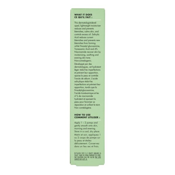 61lzf7IoKvL._SL1500_.jpg e.l.f. SKIN Blemish Breakthrough Calming Water Cream, Lightweight Blemish-Fighting Face Moisturiser, Prevents New Blemishes & Calms Skin