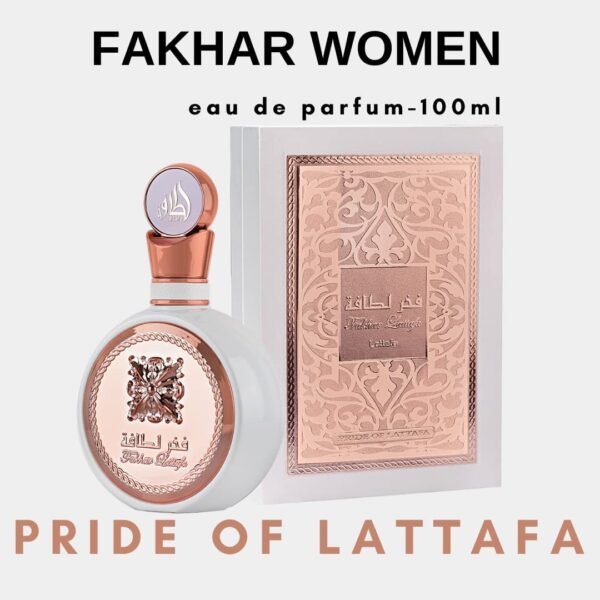 Lattafa Fakhar - Floral, Fruity Fresh, Sweet - Eau de Parfum Long-Lasting Fragrance for Women, 3.40 Ounce / 100 ml