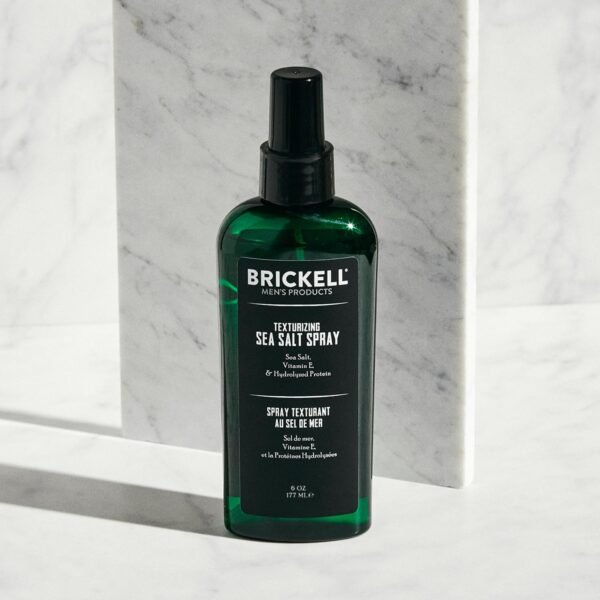 Brickell Men's Texturizing Sea Salt Spray for Men, Natural & Organic, Alcohol-Free, Lifts and Texturizes Hair for a Beach or Surfer Hair Style, 6 Ounce