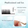 61mJK2Ad5ML._SL1500_.jpg DF Lash Extension Volume Lash Extensions 0.03 CC Curl 8-15mm Mixed Tray Individual Lash Extensions Classic Eyelash Extensions Soft Matte Black Single Lashes Professional Salon Use