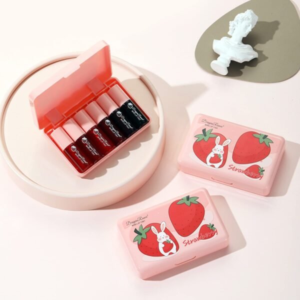 61mKorv71PL._SL1500_.jpg Eakroo 6 Colors Lip Tint Stain Mini Liquid Lipstick, Korean Lip Gloss Moisturizing Natural, Multi-Use Lip and Cheek Tint, Non-Stick Cup, Lightweight, High Pigment, Long-Lasting, Vivid Color