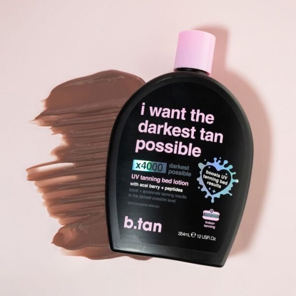 b.tan Tanning Oil & UV Tan Bed Lotion Kit | Best Dark Sun Tanner Bundle - Fast, Tinted, Indoor Outdoor Browning Accelerator Cream & Dark Bronzing Spray, Body Tan Extender, No Suntan Protection