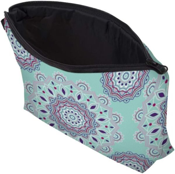Deanfun Cosmetic Bag for Women, Mandala Flowers Waterproof Makeup Bags Roomy Toiletry Pouch Travel Accessories Gifts (51456)