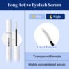 COSNORI Long Active Eyelash Serum - Korean Eyelash Boost Serum - Eyebrow Growth Enhancer for Longer and Thicker - Vegan Prostaglandin Free & Non Irritating - Peptides, Hyaluronic Acid, 0.3 fl.oz.