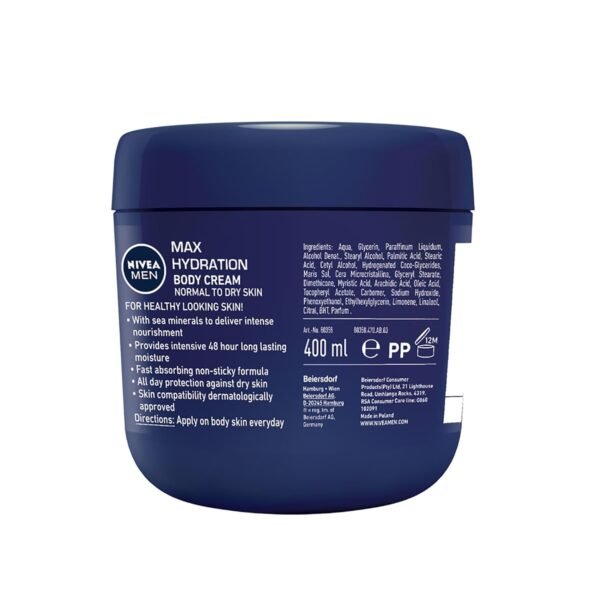 Nivea Men Max Hydration Body Cream 13.5 oz