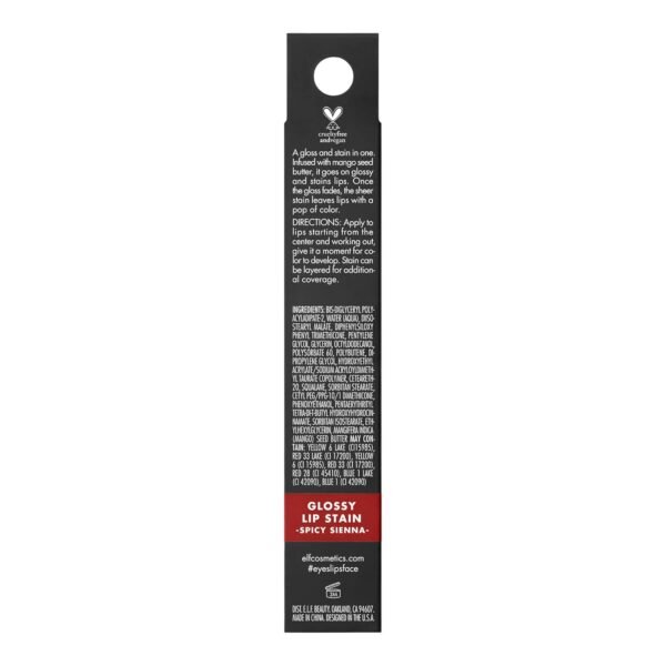 61ojzo8FPxL._SL1500_.jpg e.l.f. Glossy Lip Stain, Long-Lasting, Lightweight Lip Stain For A Sheer Pop Of Color & Subtle Gloss Finish, Vegan & Cruelty-Free, Spicy Sienna