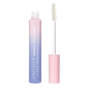 61piWQm-LL._SL1500_.jpg Pacifica Vegan Collagen Eye Lash Serum & Clear Mascara Primer – Conditioning Vitamin B & E Formula for Longer, Fuller Lashes, Eyelash Makeup Cruelty-Free Clean Ophthalmologist Tested
