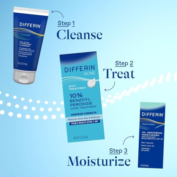 61qLj6QzaKL._SL1500_.jpg Differin Acne Spot Treatment with 10% Benzoyl Peroxide, Maximum Strength OTC Acne Treatment, Fast Acting Spot Treatment for Face, 1 oz