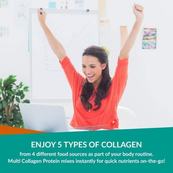 61qyLZzNpL._AC_SL1000_.jpg Multi Collagen 180 Protein Capsules - Type I, II, III, V, X Collagen Pills - Proprietary Blend of Eggshell, Chicken, Wild Fish & Grass-Fed Beef Collagen Peptides - 2025mg per serv