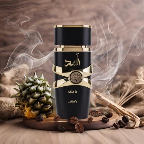 61rIEt70ZPL._SL1000_.jpg Lattafa Perfumes Asad for Unisex Eau de Parfum Spray, 3.4 Ounce