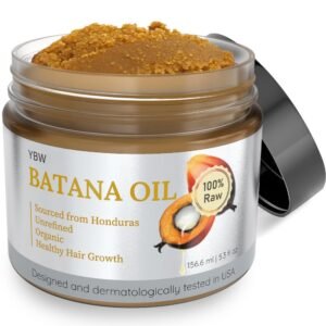 YBW Batana Oil for Hair Growth Dr. Sebi Organic, Natural, Pure and 100% Raw Batana Oil Paste from Honduras - Botana Enhances Hair Thickness, Prevents Loss for Men and Women
