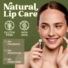61rdbtMZdiL._SL1000_.jpg Earth's Daughter USDA Organic Lip Balm 6-Pack - Fruit Flavors, Beeswax, Coconut Oil, Vitamin E - Best Lip Repair Chapstick for Dry Cracked Lips - Moisturizing Lip Care
