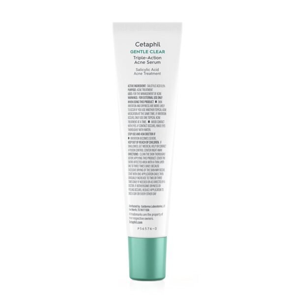 61rgxuxKamL._SL1500_.jpg Cetaphil Gentle Clear Triple-Action Acne Treatment Serum with Salicylic Acid, Treats and Prevents Acne, Great for Post-Acne Marks, for All Skin Types, 1oz