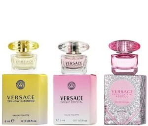 61ribvoQdJL._SL1176_.jpg Versace Perfume Gift Set for Women – Mini Variety Gift Set Trio Collection – Absolu, Bright Crystal, Yellow Diamond