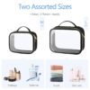 61rxxKDZ3tL._SL1500_.jpg PACKISM Clear Makeup Bag - TSA Approved Toiletry Bag with Handle Large Opening, Clear Toiletry Bags for Traveling Travel Essentials, Travel Bags for Toiletries, Black