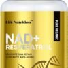 Life Nutrition-NAD+ Supplement 1000mg 120 Capsule - True NAD+ & Resveratrol,NMN Alternative for Anti-Aging