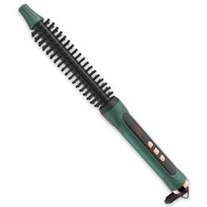 61s2e6HSwL._SL1500_.jpg Mini Thermal Round Brush, 0.35 Inch Barrel Volume Heat Styling Brush for Men and Women Short Thin Curly Straight Hair, Heated Curling Iron,12 Temperature Setting (0.95 Inch with Bristles)
