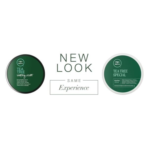 Tea Tree Shaping Cream, Hair Styling Cream, Long-Lasting Hold, Matte Finish, For All Hair Types