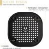 2 Pack Drain Hair Catcher Silicone Bathroom Accessories Shower Drain Protector Sink Drain Strainer Hair Stopper for Shower Kitchen Bathroom Tub Grey