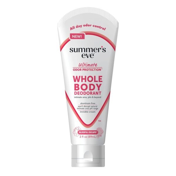 Summer's Eve Whole Body Deodorant Cream, Blissful Escape, 3 fl oz