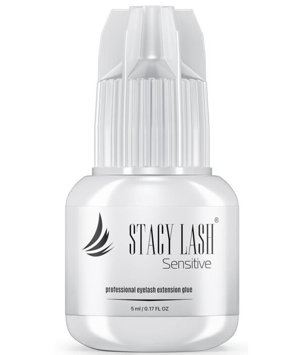 61v5-XTKL1L._SL1500_.jpg Sensitive Eyelash Extension Glue Stacy Lash 0.17fl.oz/5ml / 5-6 Sec Drying time/Retention – 4-5 Weeks/Black Adhesive/Professional Supplies