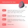 Hooga Red Light Therapy, 660nm 850nm, 12 Dual Chip LEDs, Portable and Targeted High Irradiance for Skin, Pain Relief, Anti-Aging, Muscle Recovery, Sleep - Power Cord & Base Included, HG24
