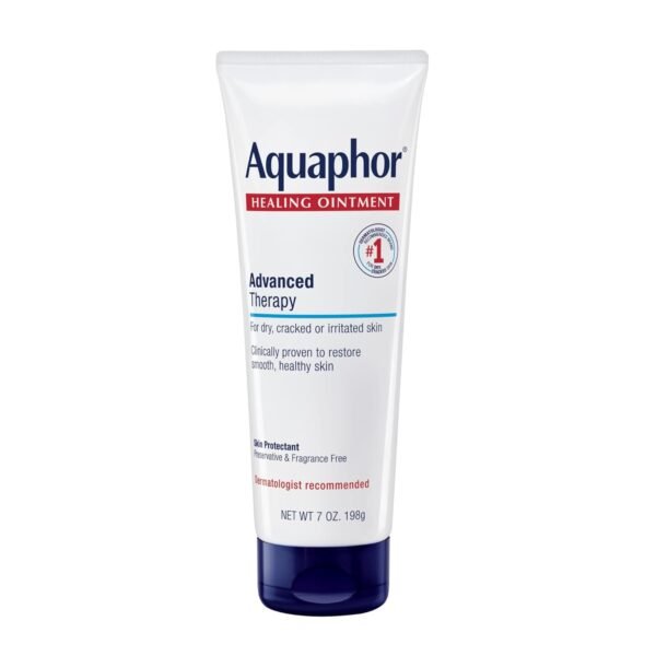 61vI44BO7uL._SL1500_.jpg Aquaphor Healing Ointment Advanced Therapy Skin Protectant, Dry Skin Body Moisturizer, 7 Oz Tube