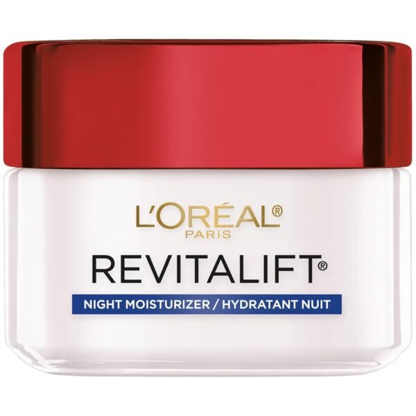L'Oreal Paris RevitaLift Anti-Wrinkle Firming Night Cream, 1.7 Ounces Single pack