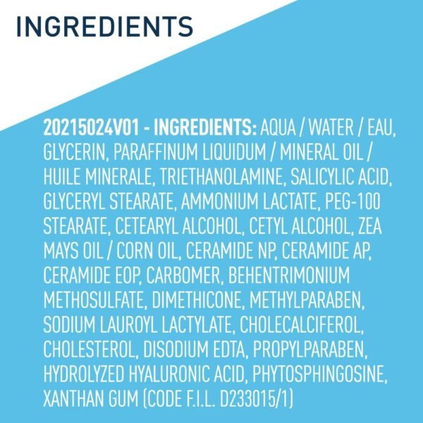 61vgf2tJ33L._SL1000_.jpg CeraVe SA Lotion for Rough & Bumpy Skin, Vitamin D, Hyaluronic Acid, Lactic Acid & Salicylic Acid Lotion, Fragrance Free & Allergy Tested, 8 Ounce