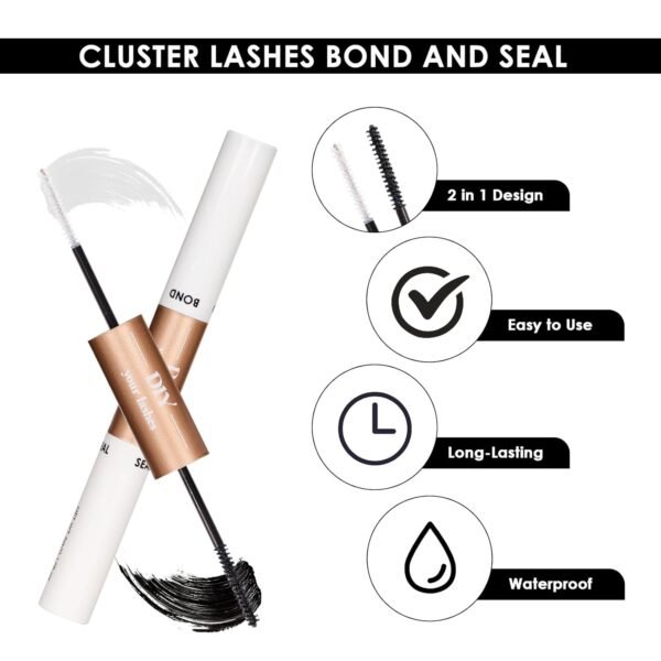 61wulJYo3aL._SL1500_.jpg Lash Clusters DIY Lash Extensions Kit 320pcs Individual Lashes Clusters 30D 40D D Curl Eyelash Extension Kit with Applicator and Lash Bond&Seal,Clusters Lash Glue Remover Mix 10-16mm (30D+40D-320 KIT)