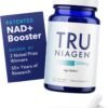 TRU NIAGEN Patented NAD+ Supplement for Anti Aging and Cell Regeneration, 300 mg Niagen, 30 Servings | Supports Cellular Energy, Brain, Muscle | Nicotinamide Riboside (NR) Take 1 Daily | 1 Bottle