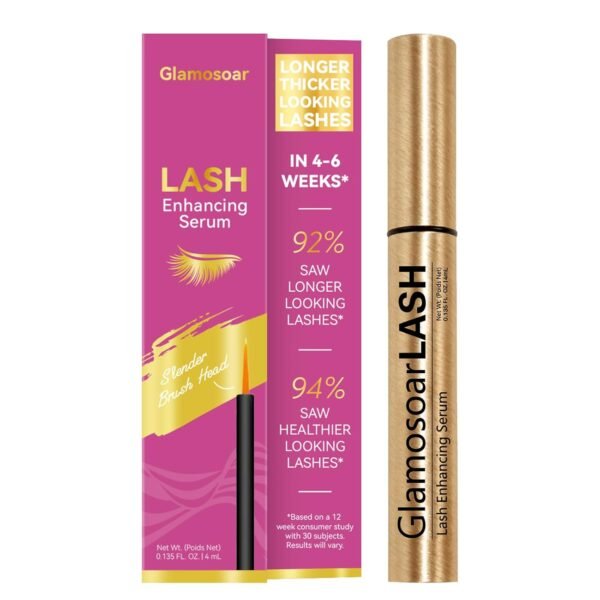 61wzvL7N5gL._SL1500_.jpg Glamosoar Eyelash Growth Serum Lash Boost & Enhancing Serum - Get Fuller,Longer & Stronger Lashes - 4 mL