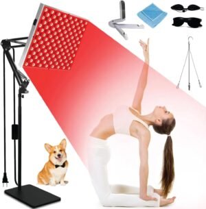 Red Light Therapy for Body and Face, 3 in 1 Red Light Panel with Removable Stand, Adjustable Red Light Lamp, LED 660nm Red Light and 850nm Infrared Red Light Therapy Devices for Full Body Skin Home