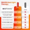 Bestqool Red Light Therapy for face Body, 4 Wavelengths Infrared Red Light Therapy, 100 Elite Grade Dual Chip LEDs, High Power Red Light Panel for Pain, Muscle, Energy. 170W. Modular Design.