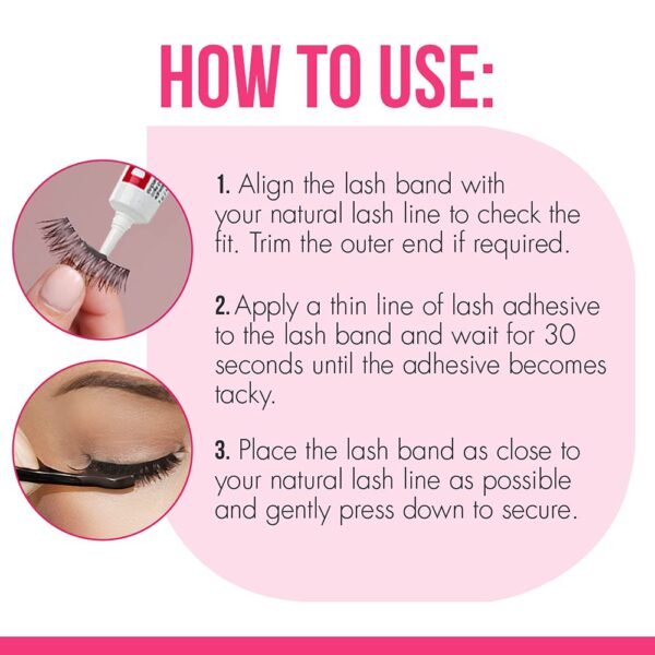 DUO Eyelash Glue – Dark Tone, Waterproof & Long-Lasting Lash Adhesive for Strip Lashes, 0.25 oz, 2 Pack