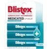 61zmD9BYojL._SL1500_.jpg Blistex Medicated Lip Balm, 0.15 Ounce, 3 Count (Pack of 1) Prevent Dryness & Chapping, SPF 15 Sun Protection, Seals in Moisture, Hydrating Lip Balm, Easy Glide Formula for Full Coverage