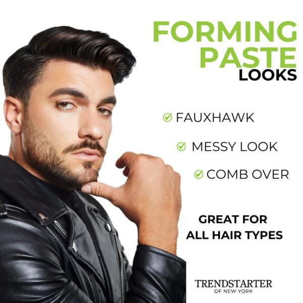 TRENDSTARTER - POMADE SAMPLE PACK - TEST BEFORE YOU INVEST - Matte Wax - Forming Paste - Thickening Fiber - Pomade Plus (Four 0.25oz Samples)