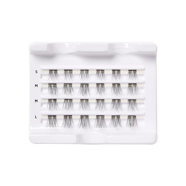 71VIqoR-aL._SL1500_.jpg KISS Falscara DIY Eyelash Extension Lengthening Wisps - Featherlight Synthetic Reusable Artificial Eyelashes Multipack of 24 Mini Lash Clusters for that Authentic Eyelash Extension Look