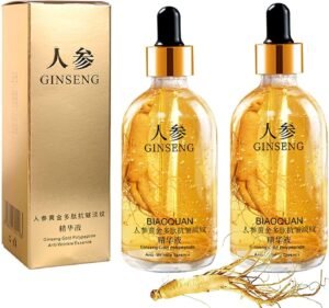 Ginseng Polypeptide Anti-Ageing Wrinkle Essence,Ginseng Gold Polypeptide Anti-Ageing Serum,Ginseng Extract Liquid, Korean Ginseng Anti Aging Essential Oil,Reduces Wrinkles,Improves Sagging